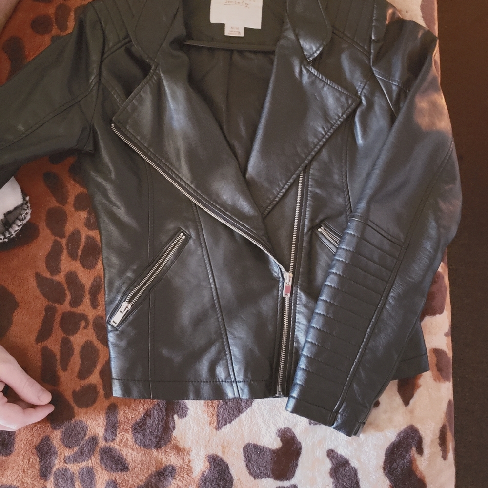 Faux Leather Jacket
